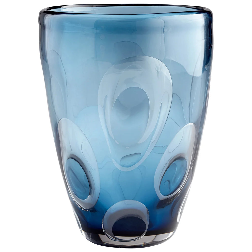 Royal Blue Glass Vase - Bombay Mercantile