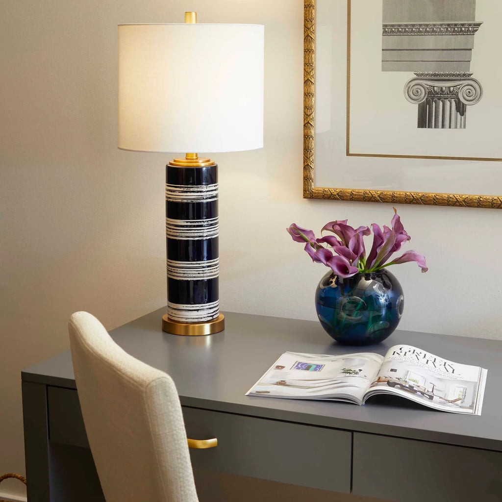 Royal Blue Glass Vase - Bombay Mercantile
