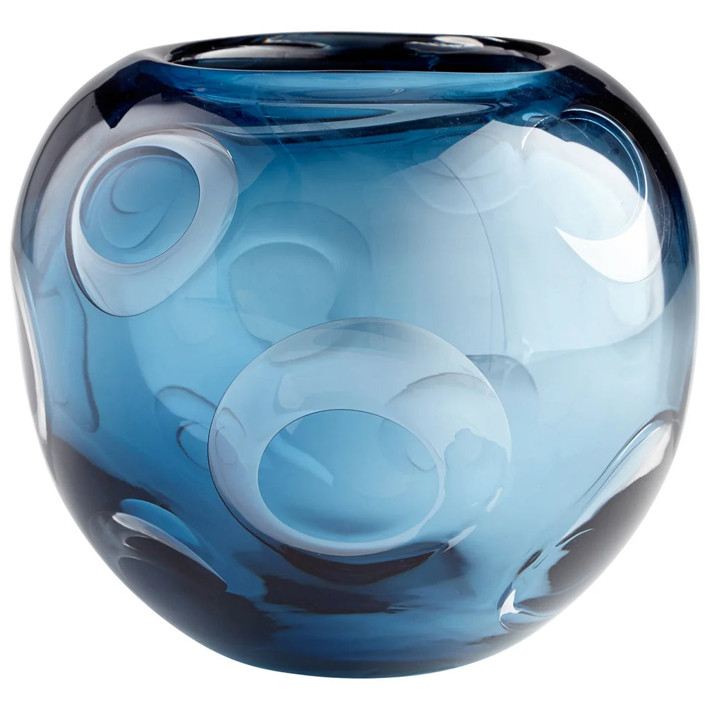 Royal Blue Glass Vase - Bombay Mercantile