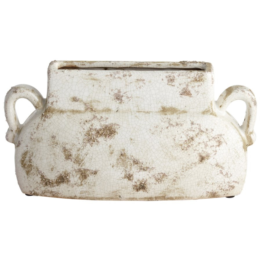 Terracotta White Glaze Planter - The Nifty Decor