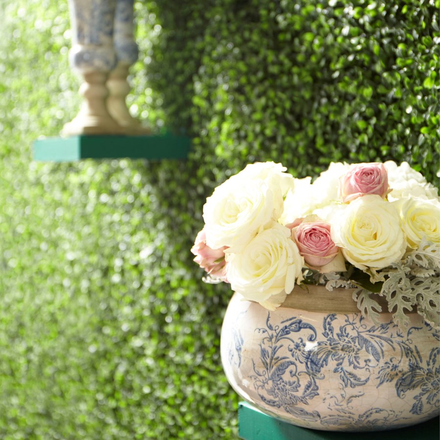Blue and White Terracotta Planter - The Nifty Decor