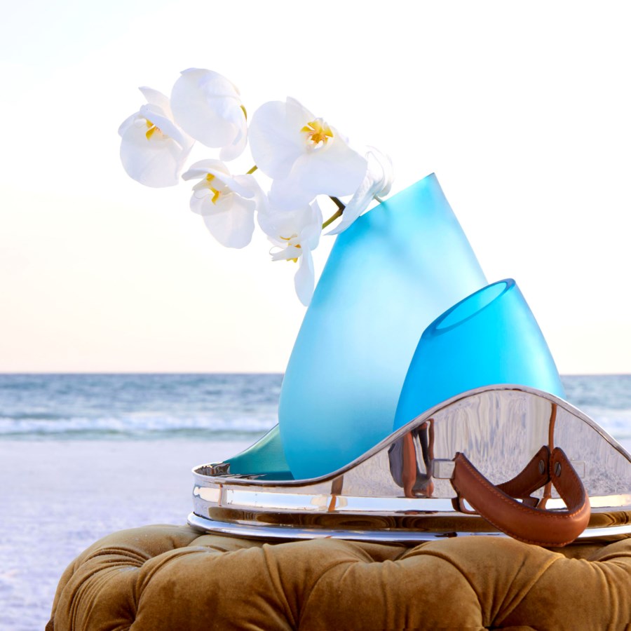 Glossy round tray - The Nifty Decor