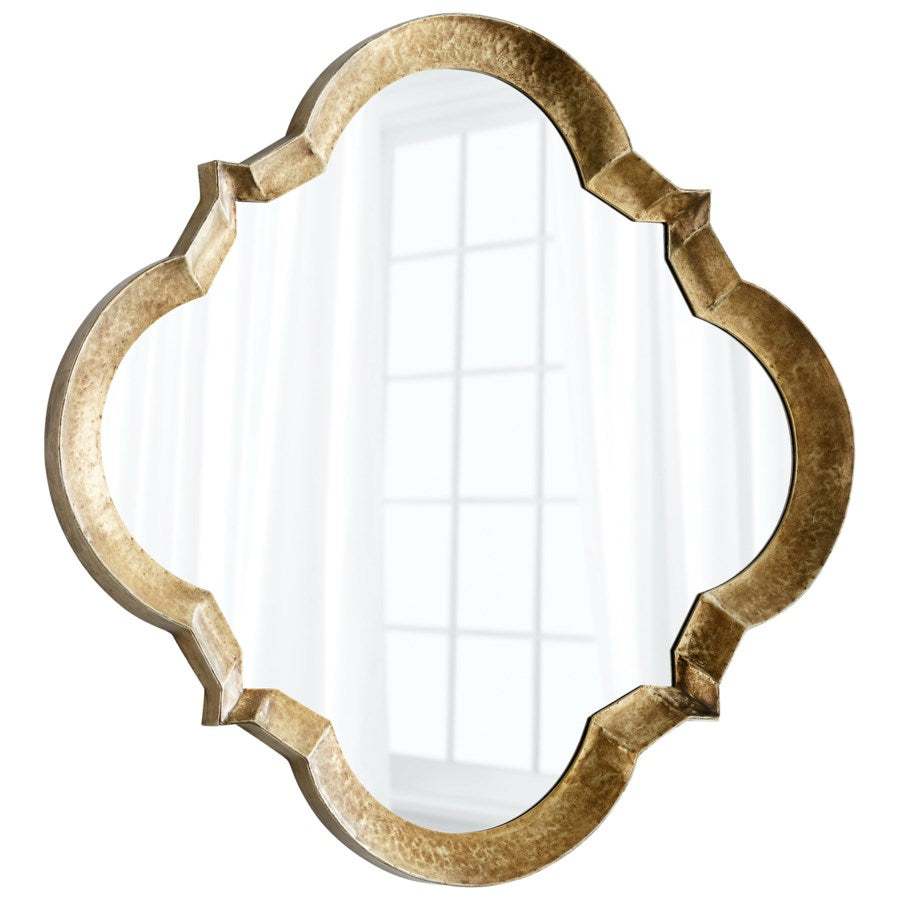Scalloped diamond shape mirror - The Nifty Decor