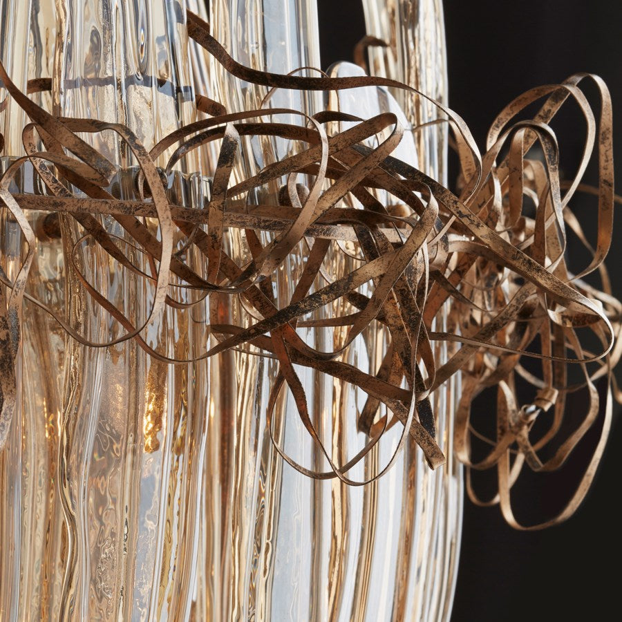 Copper chandelier - The Nifty Decor