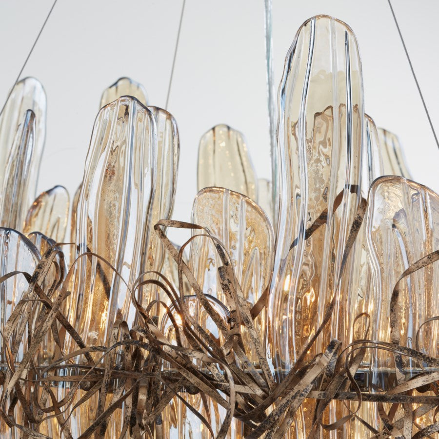 Copper chandelier - The Nifty Decor