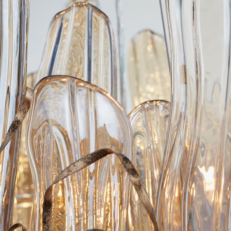 Copper chandelier - The Nifty Decor