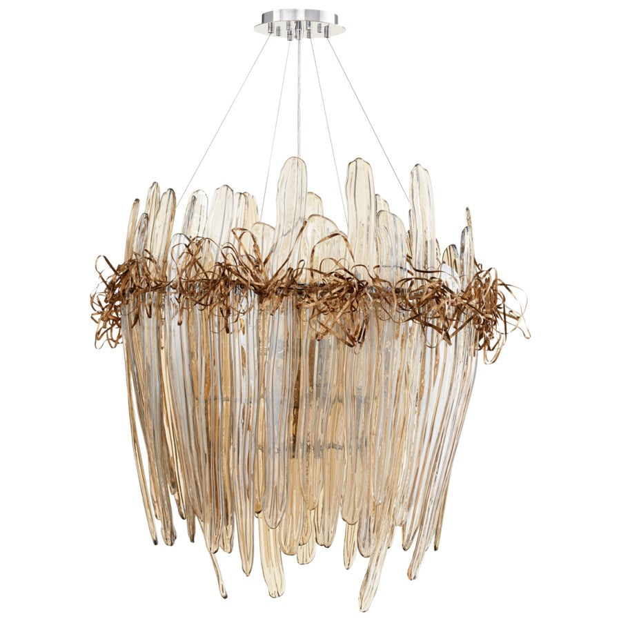 Copper chandelier - The Nifty Decor