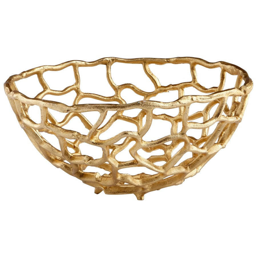 Open work Gold Bowl - The Nifty Decor