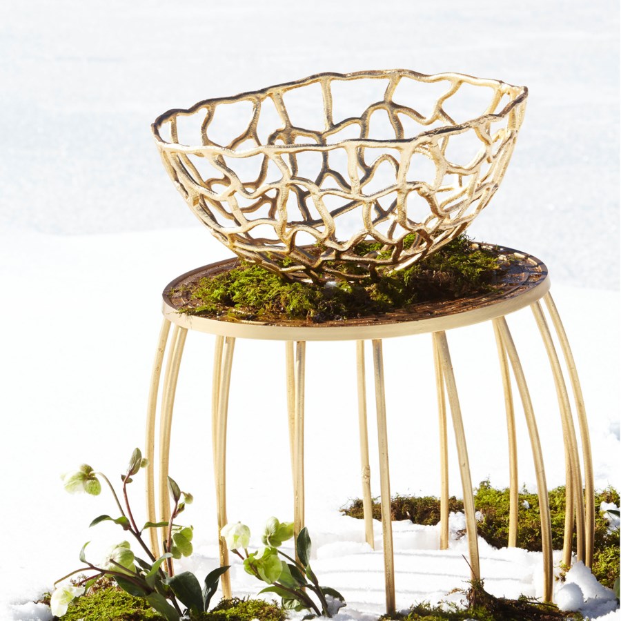 Open work Gold Bowl - The Nifty Decor