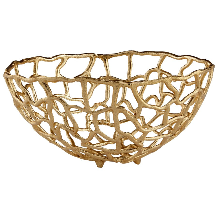 Open work Gold Bowl - The Nifty Decor