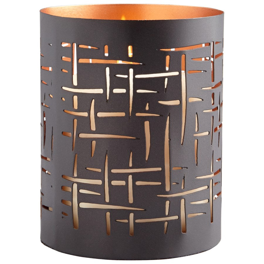 Cross Hatched Candleholder - The Nifty Decor