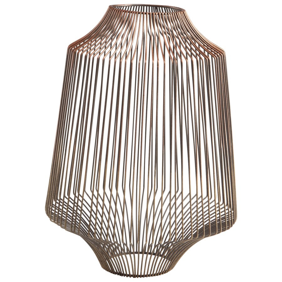 Ombre and graphite finish iron container - The Nifty Decor