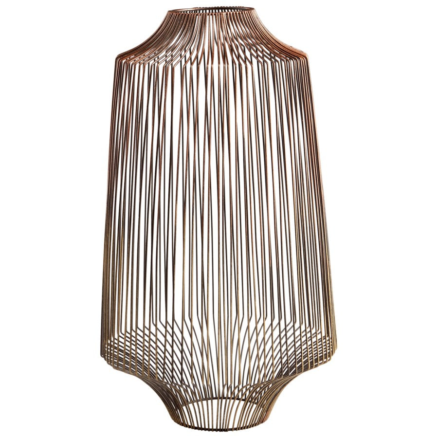 Ombre and graphite finish iron container - The Nifty Decor