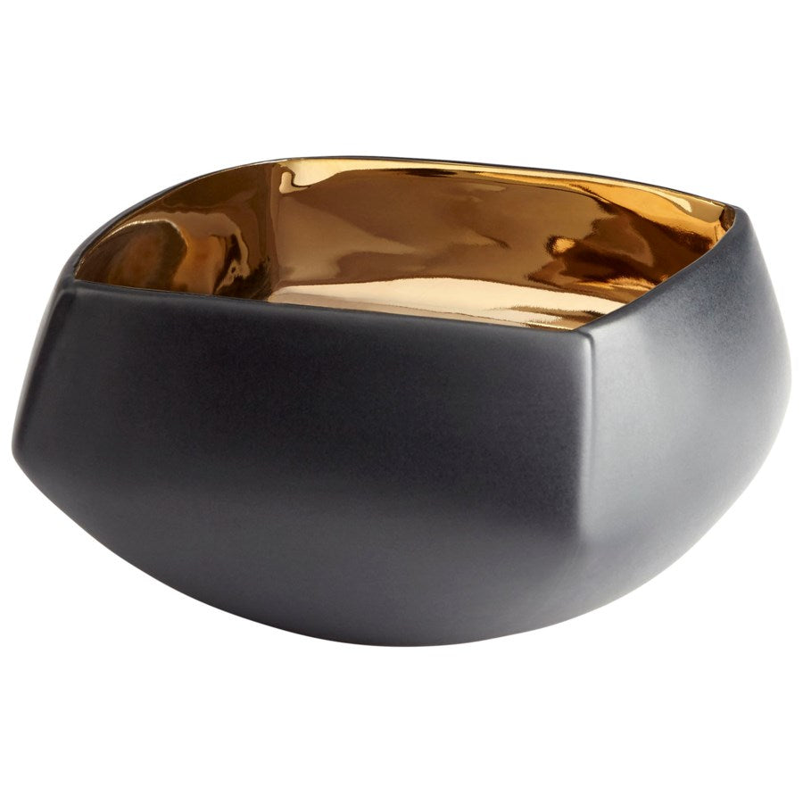 Gold and matte finish ceramic bowl - The Nifty Decor