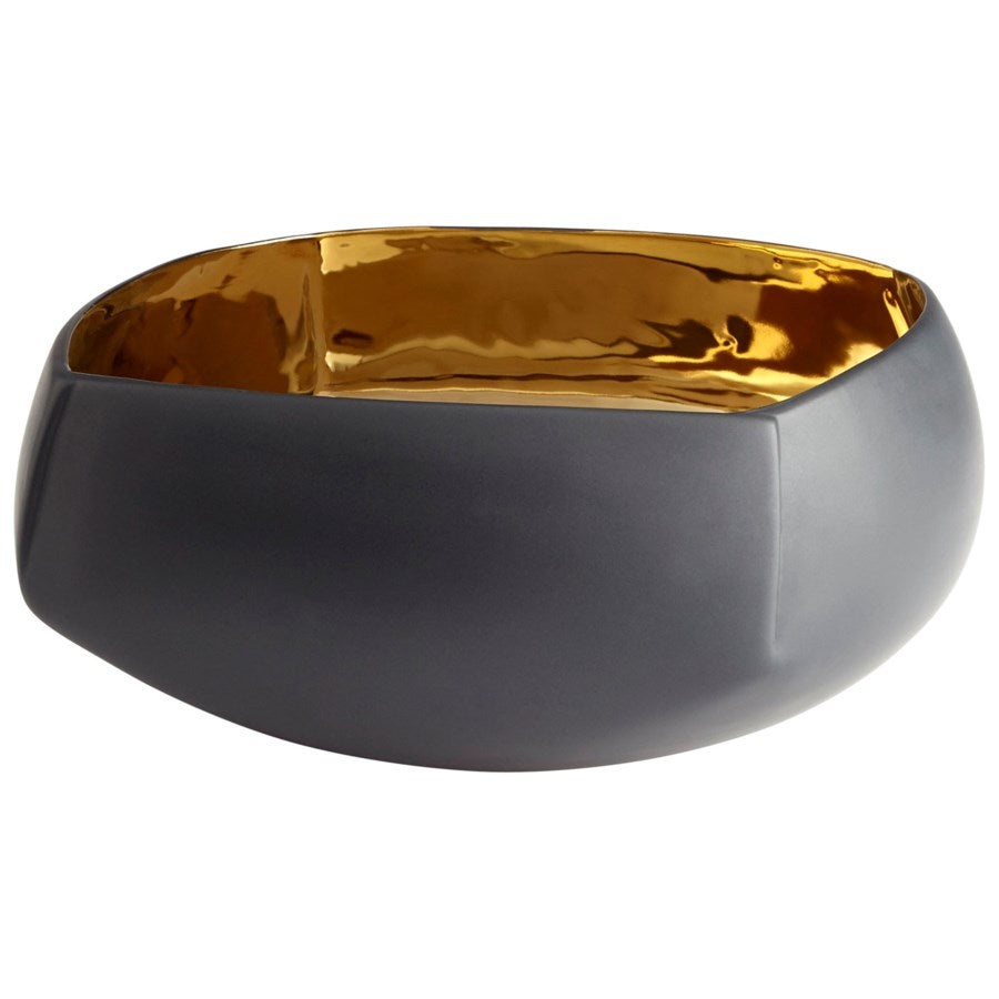Gold and matte finish ceramic bowl - The Nifty Decor