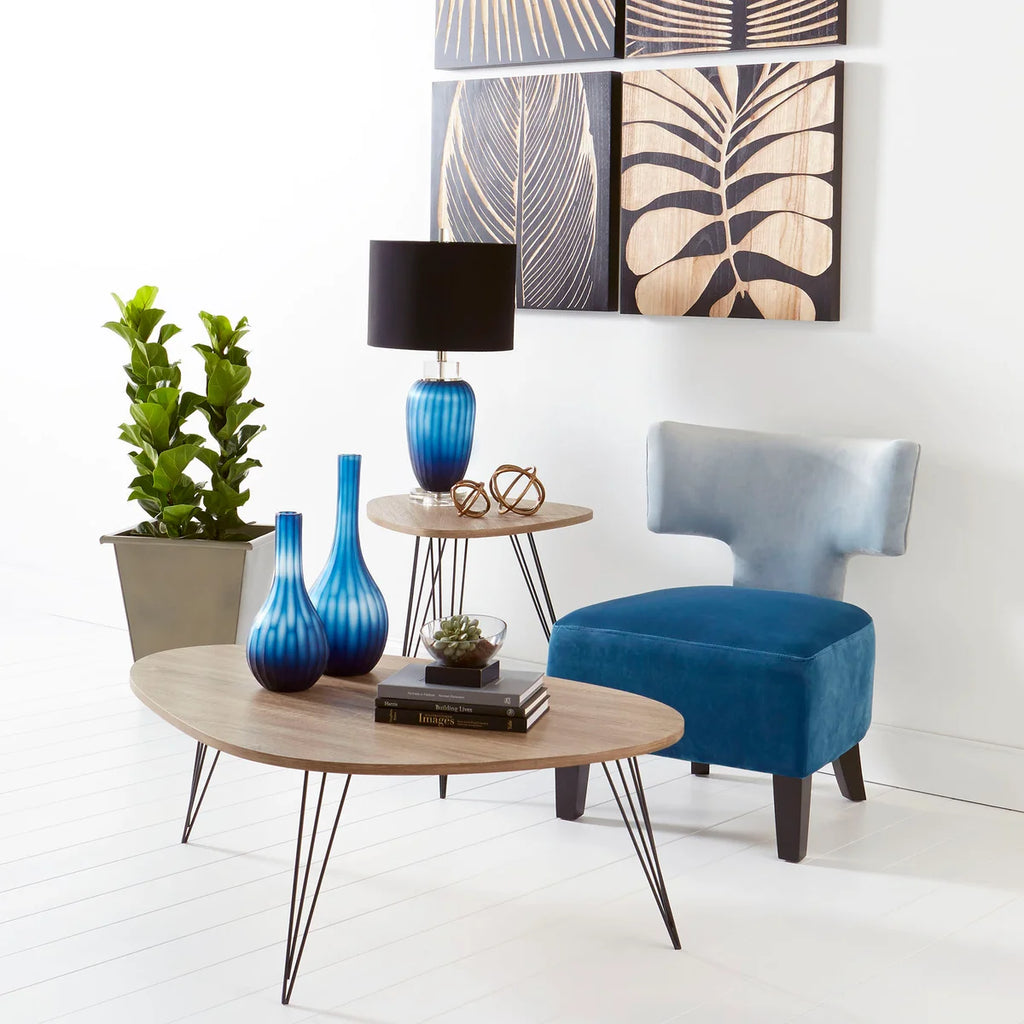 Tulip Blue Vase - Bombay Mercantile