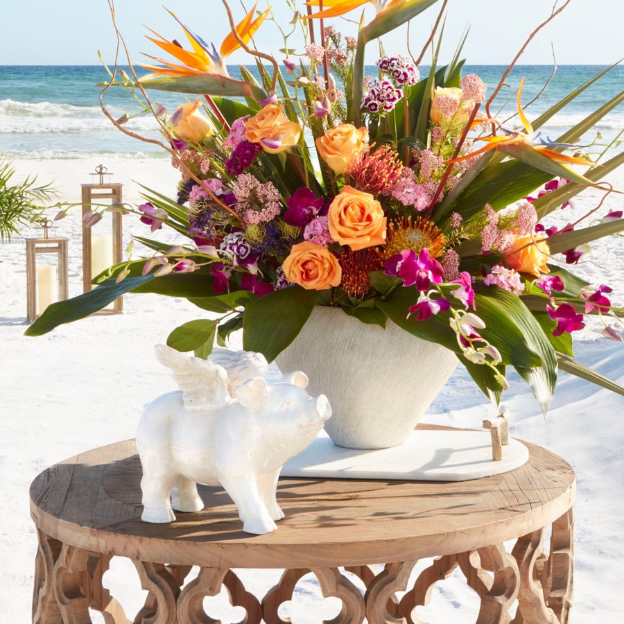 Natural Stone finish ceramic Vase - The Nifty Decor