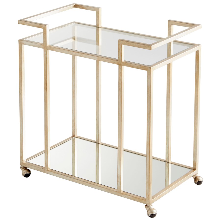 Iron and glass bar cart - The Nifty Decor