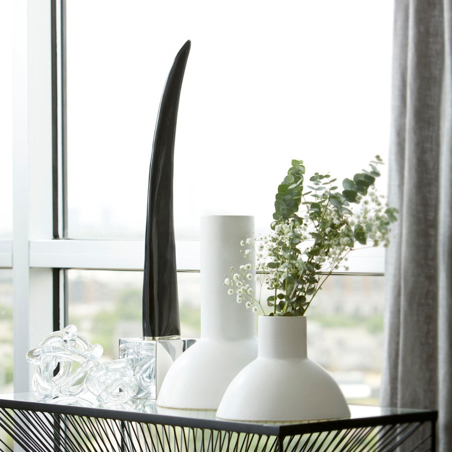 Black Horn Sculpture - The Nifty Decor