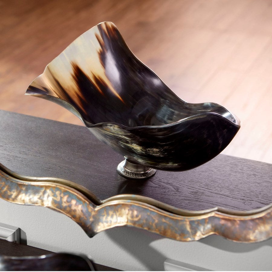 Nickel Horn Bowl - The Nifty Decor