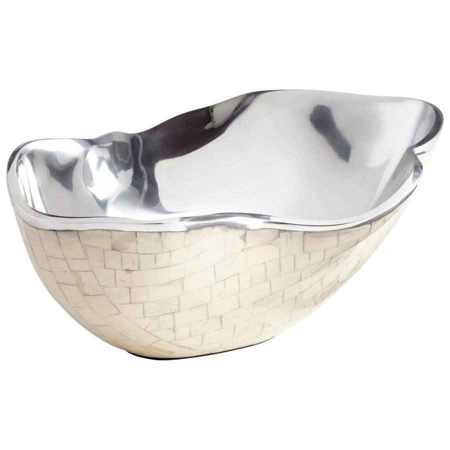 Shiny interior nickel bowl - The Nifty Decor