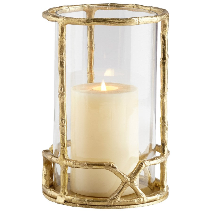 Gold Glass Candleholder - The Nifty Decor