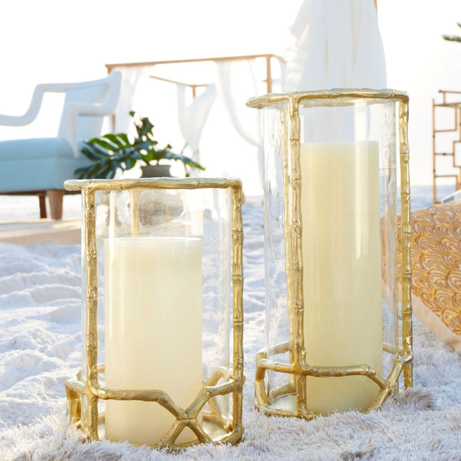 Gold Glass Candleholder - The Nifty Decor