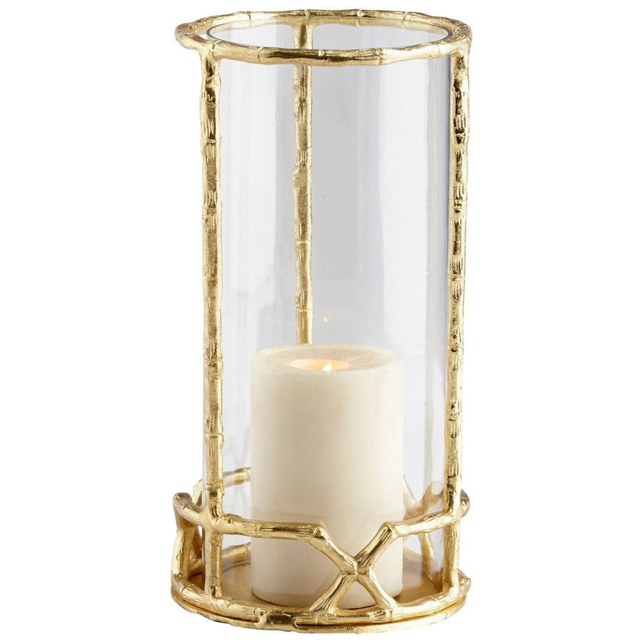 Gold Glass Candleholder - The Nifty Decor