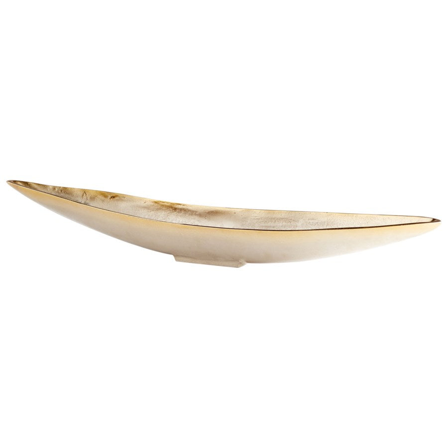 Golden boat shape tray - The Nifty Decor