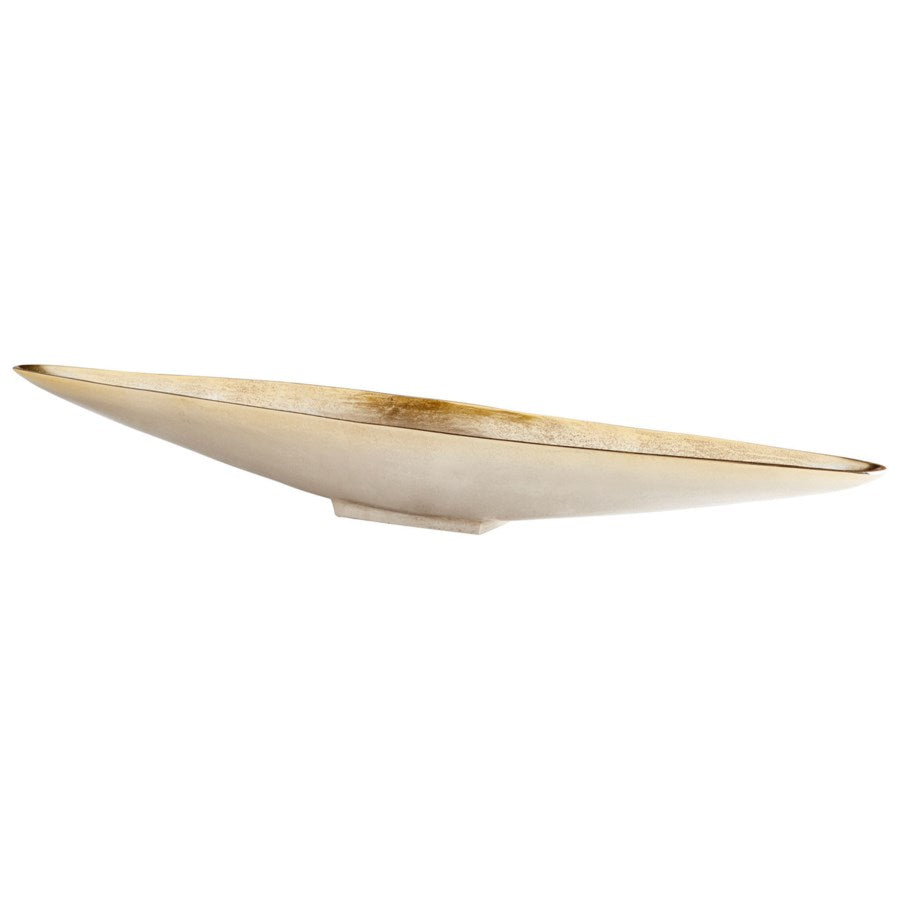 Golden boat shape tray - The Nifty Decor