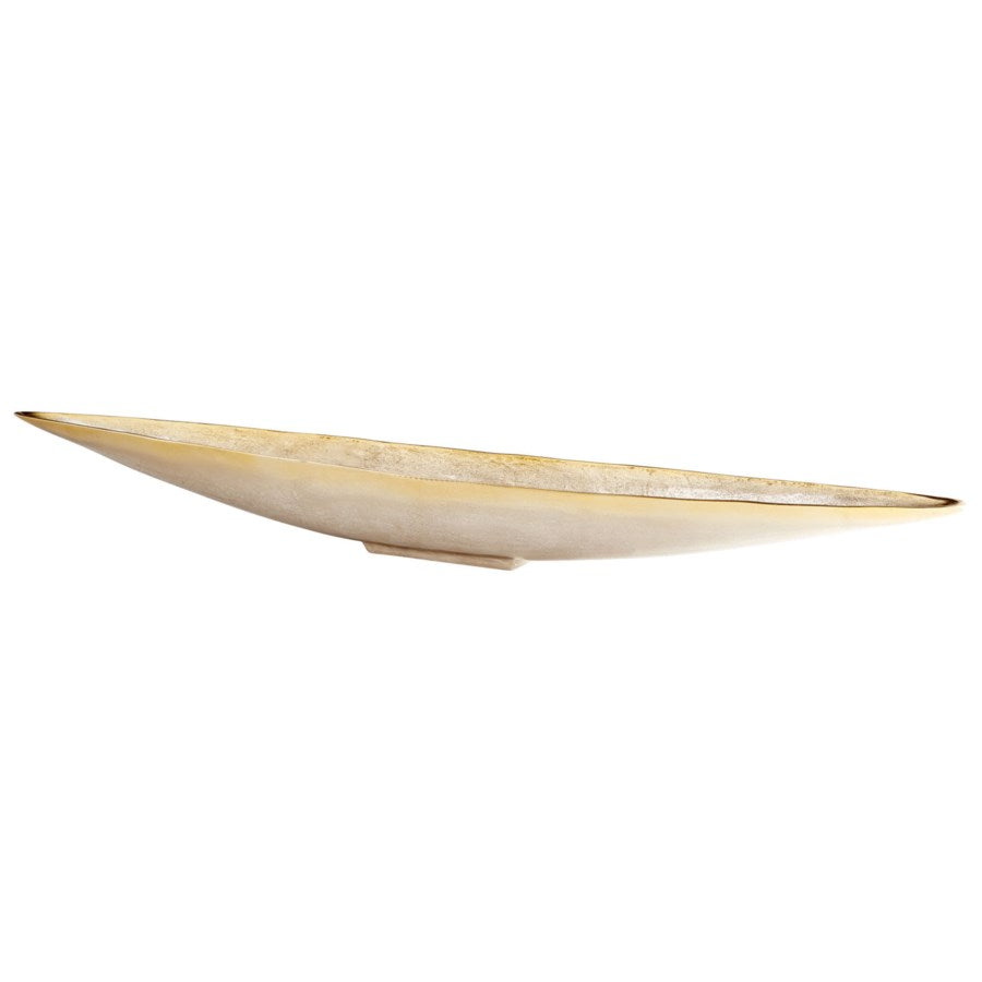 Golden boat shape tray - The Nifty Decor