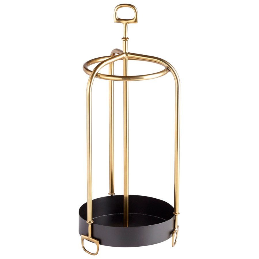 Stand for three, brass umbrella holder - The Nifty Decor
