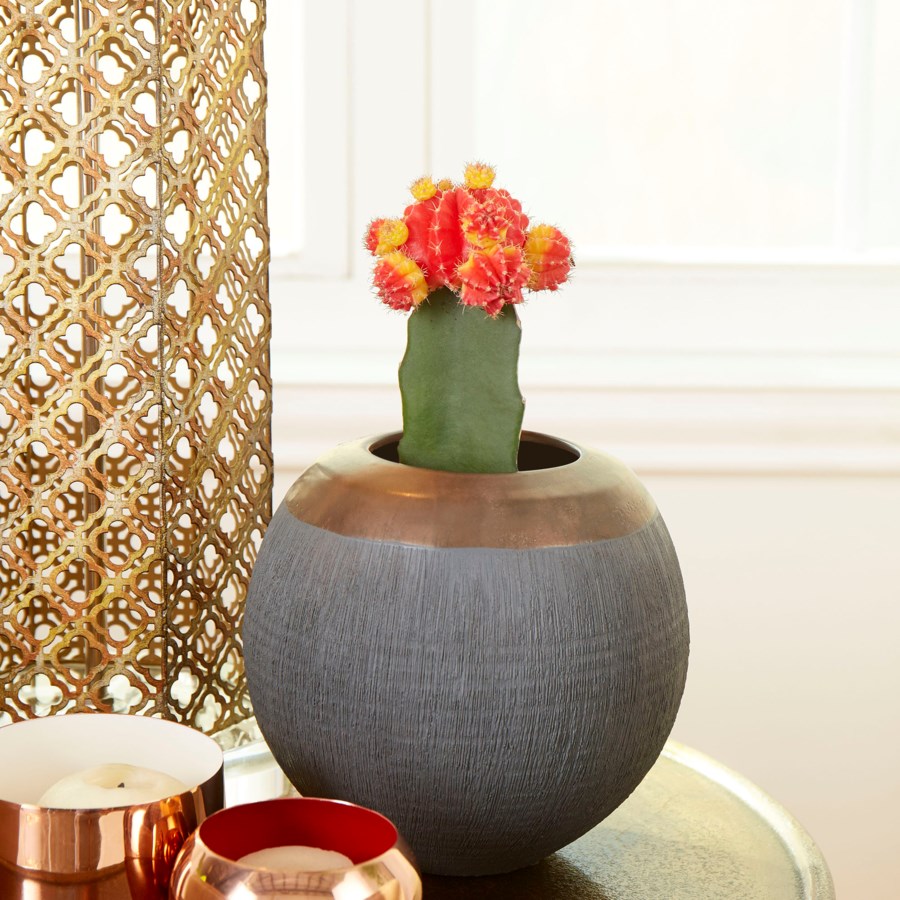 Coconut shape Grey Vase - The Nifty Decor