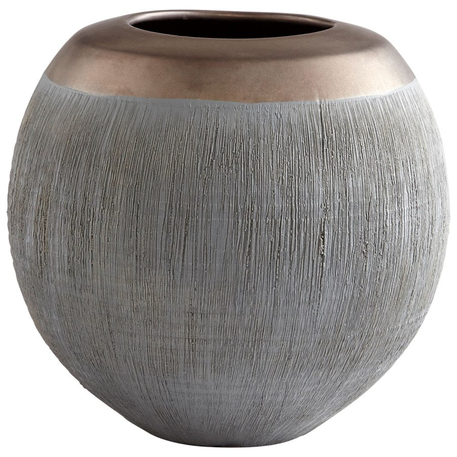 Coconut shape Grey Vase - The Nifty Decor