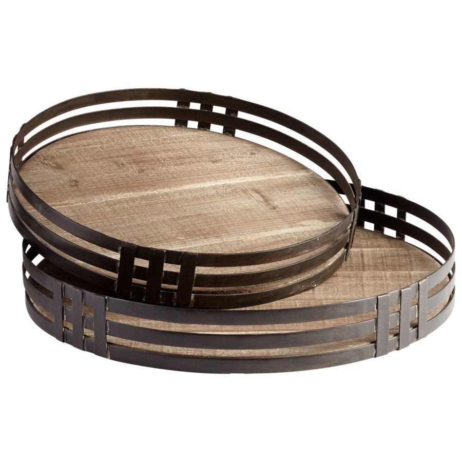Bronze finished wooden tray - The Nifty Decor