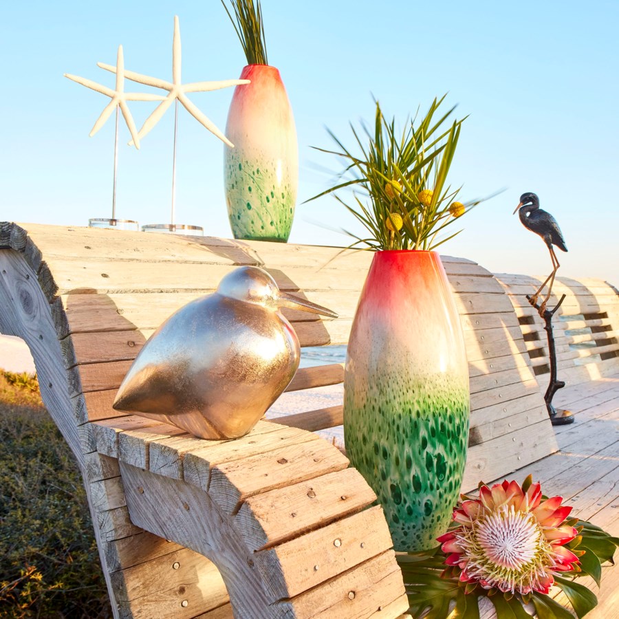 White finish start fish sculpture - The Nifty Decor