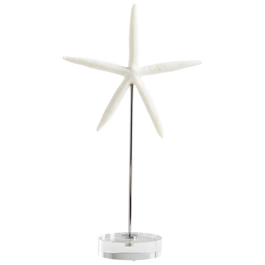 White finish start fish sculpture - The Nifty Decor