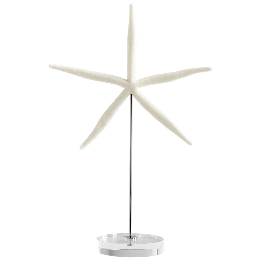 White finish start fish sculpture - The Nifty Decor
