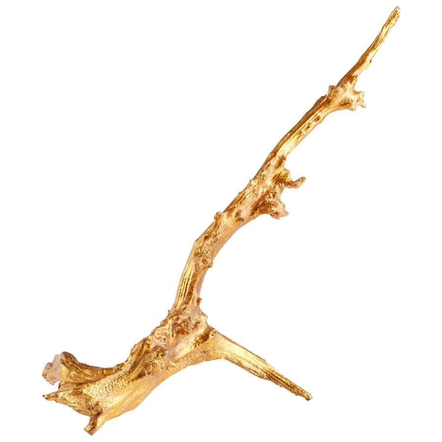 Golden Dried Branch sculpture - The Nifty Decor