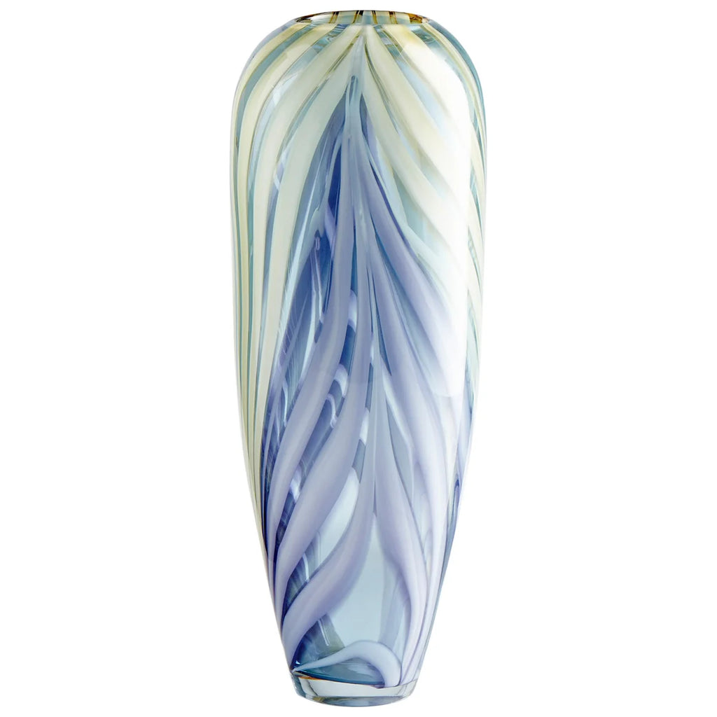 Purple Yellow Glass Vase - Bombay Mercantile