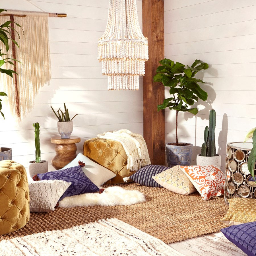 Three-light white wash pendant light - The Nifty Decor