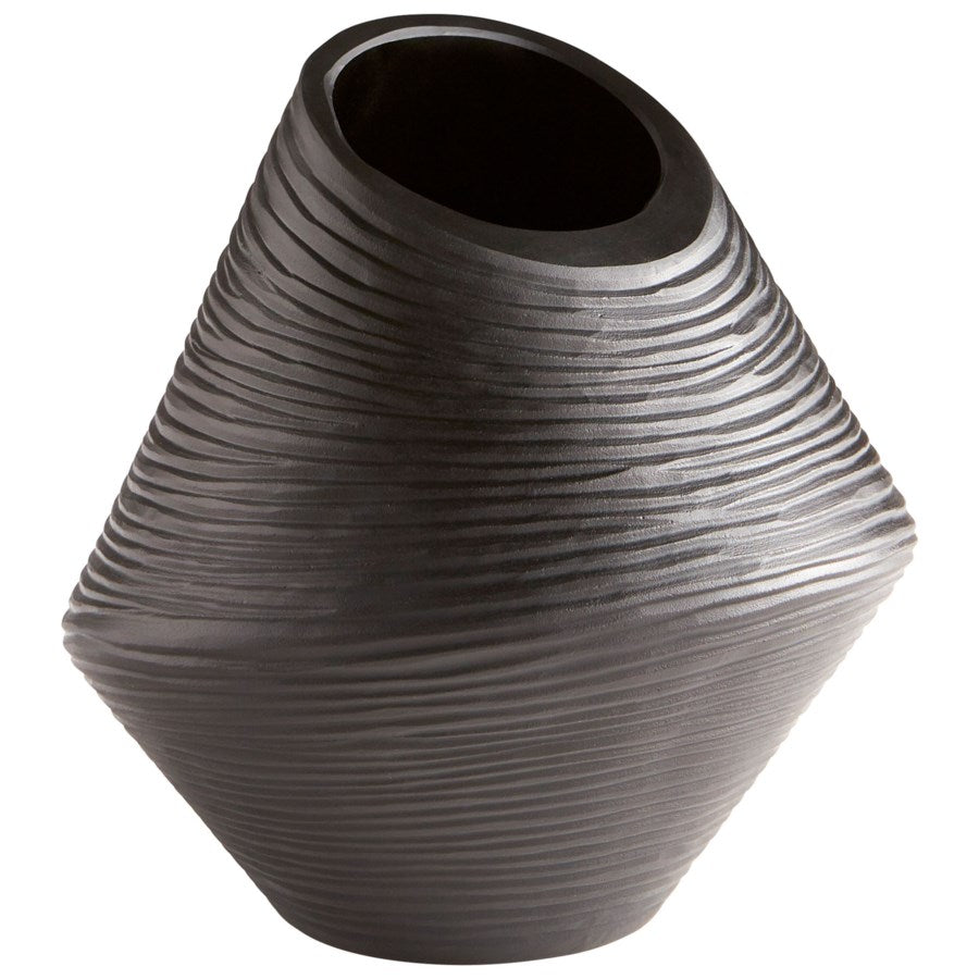 Black Glass Vase - The Nifty Decor