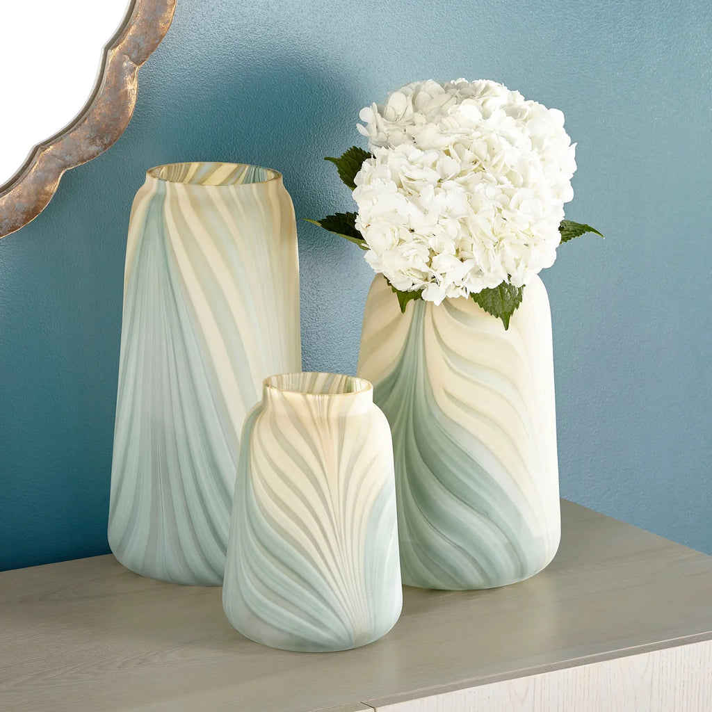 Yellow and Green Vase - Bombay Mercantile