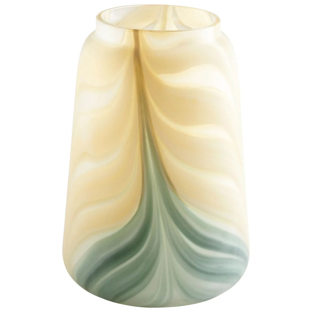 Yellow and Green Vase - Bombay Mercantile