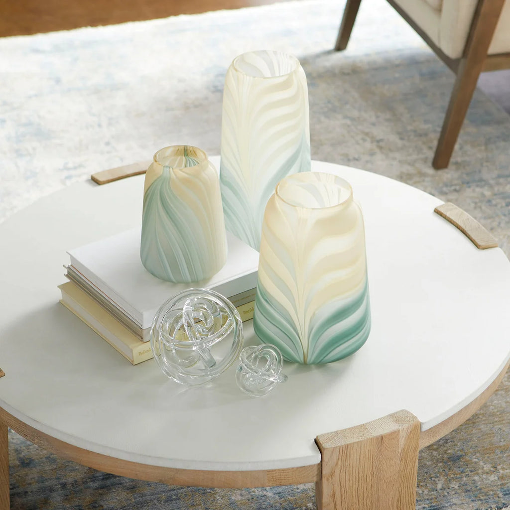 Yellow and Green Vase - Bombay Mercantile