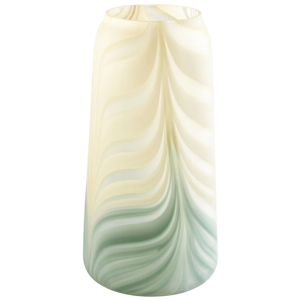 Yellow and Green Vase - Bombay Mercantile