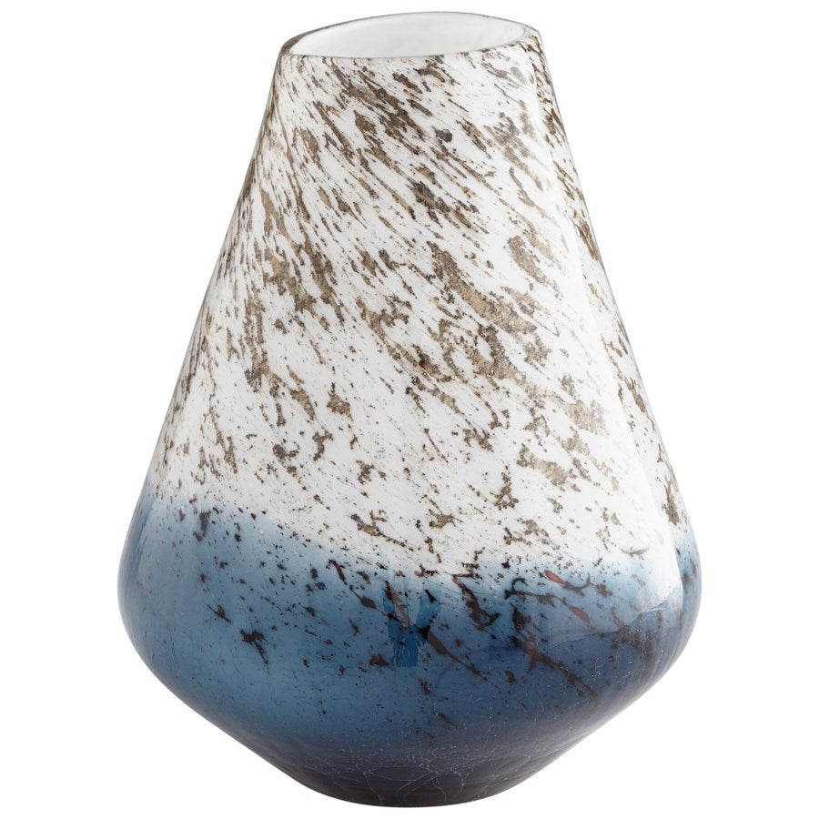 Blue White Glass Vase - The Nifty Decor