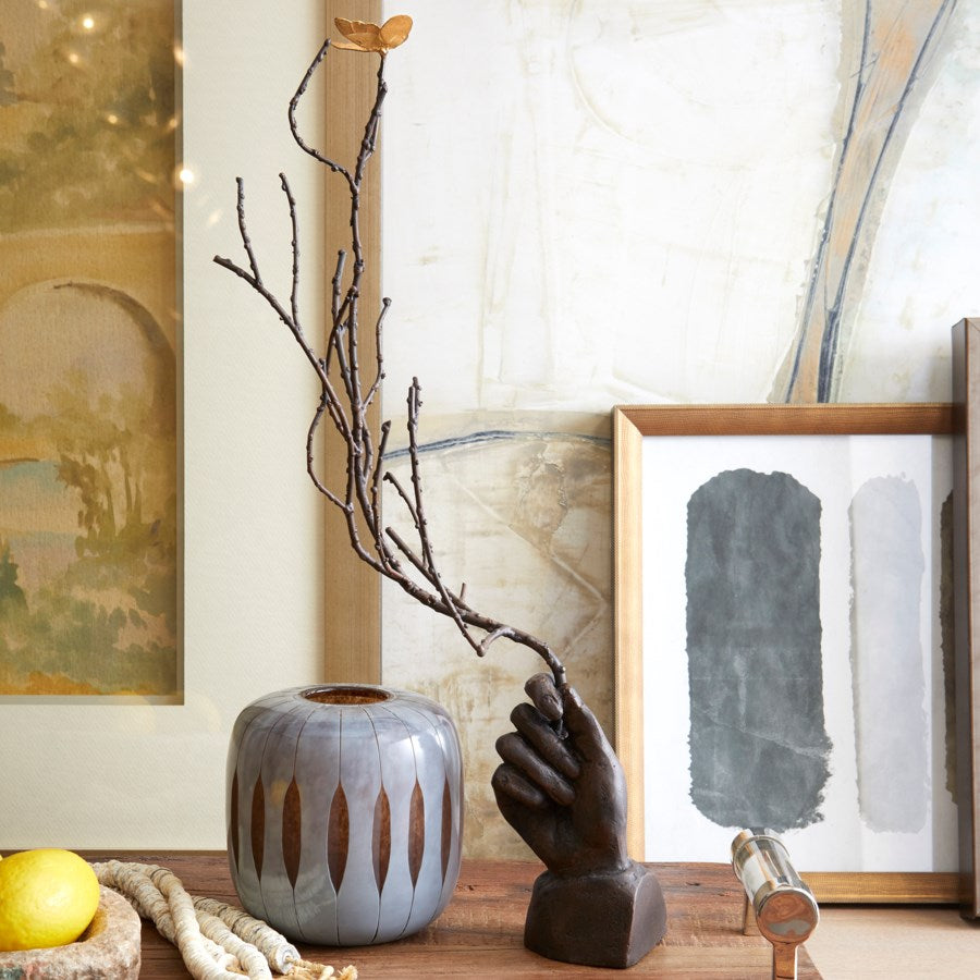 Branch Sculpture with Butterfly - The Nifty Decor