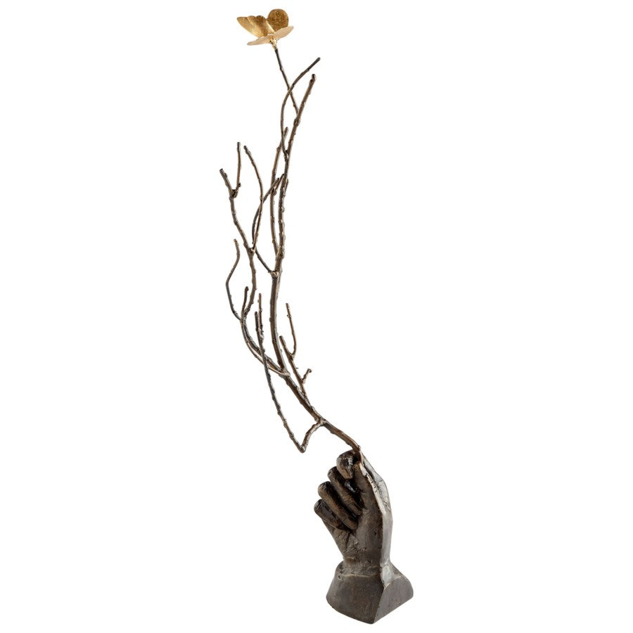 Branch Sculpture with Butterfly - The Nifty Decor