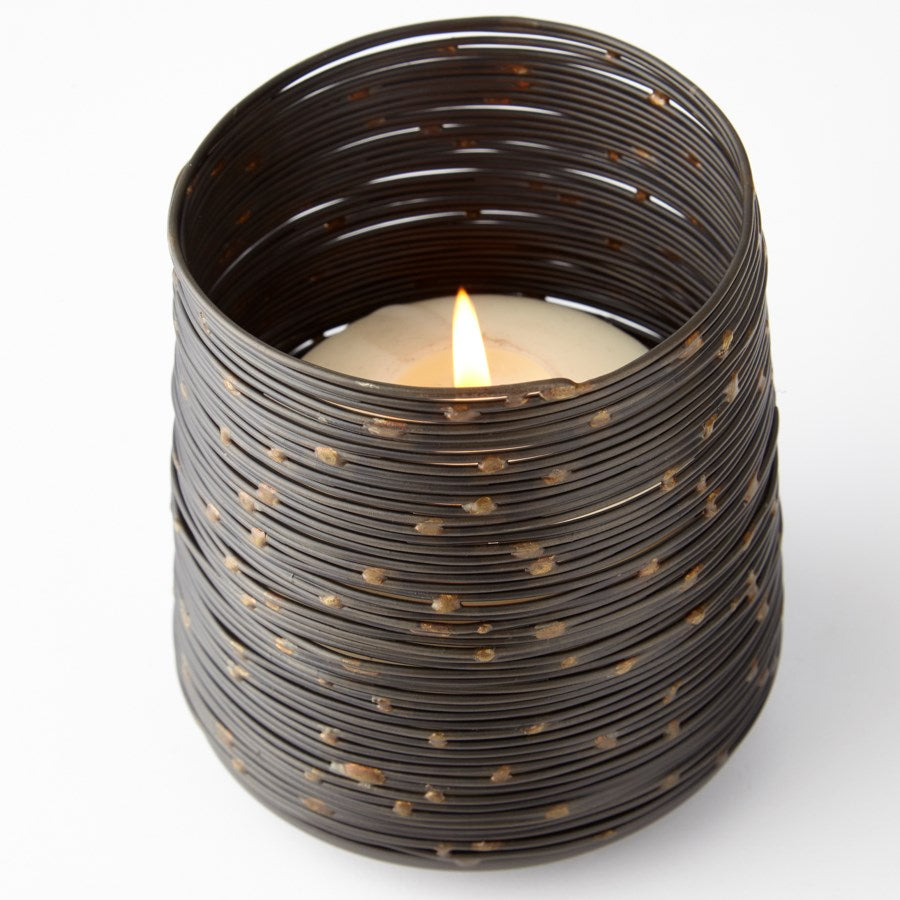 Wire band circle candleholder - The Nifty Decor